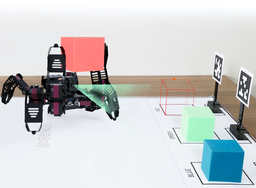 Образовательный набор для изучения многокомпонентных робототехнических систем и манипуляционных роботов "РобоПаук ИН". Продвинутый комплект на Raspberry Pi